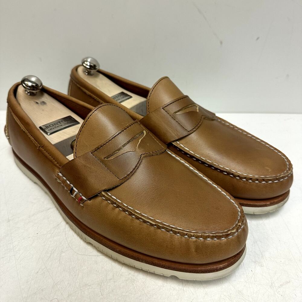 WORN ONCE Rancourt & Co. x Sperry Gold Cup Penny Loafer Boat Shoe Maine USA 13 D